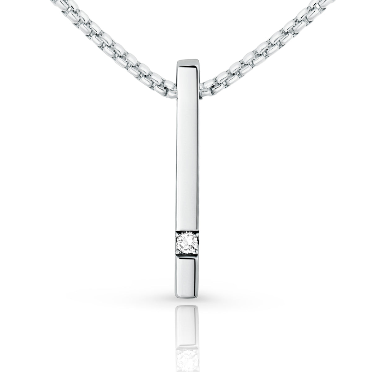 Bar Pendant with Diamond