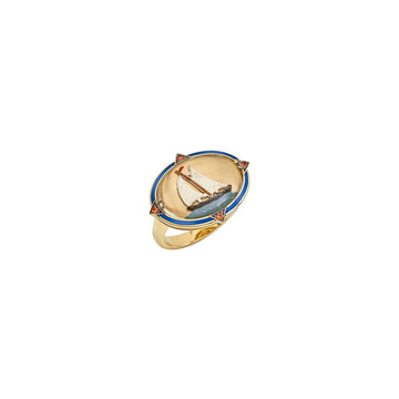 Being Crystal - Tiziana Orange Ring