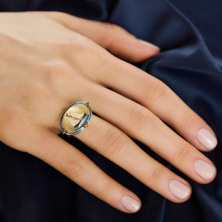 Being Crystal - Tiziana Orange Ring thumbnail