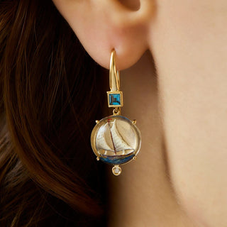 Being Crystal - Ship Shape Earrings thumbnail