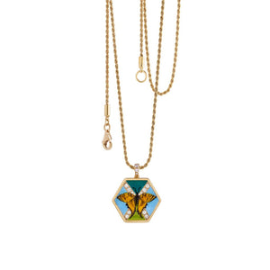 Change Your Stripes - Butterfly Yellow Pendant