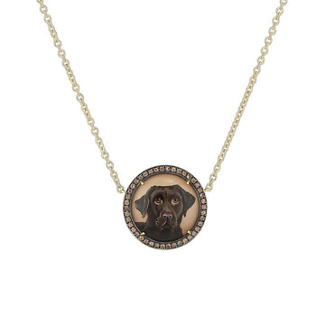 Being Furry Round Sapphire Pendant