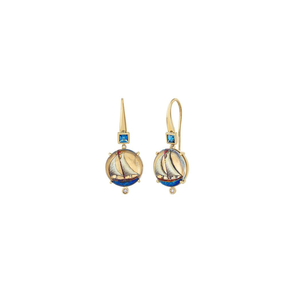 Being Crystal - Ship Shape Earrings
