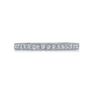 18K White Gold Round Diamond Pave Band, 0.25ct G-H, SI1-SI2 thumbnail
