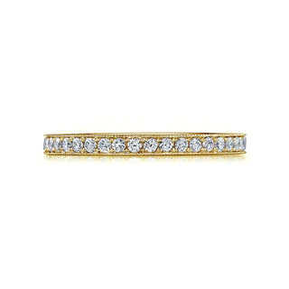 18K White Gold Round Diamond Pave Band, 0.25ct G-H, SI1-SI2 thumbnail