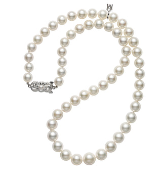 18" Akoya Cultured Pearl Graduated Strand  E18K White Gold Clasp thumbnail