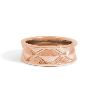 Gold Coast Puffy Hancock Wedding Band thumbnail