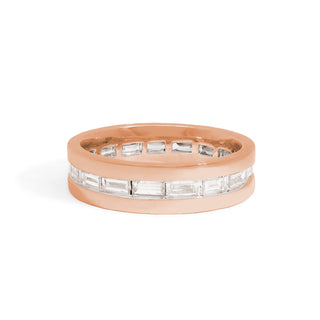 Gold Coast Baguette Diamond Eternity Wedding Band thumbnail