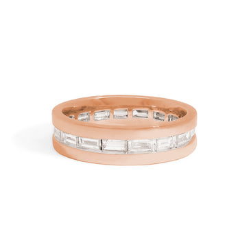 Gold Coast Baguette Diamond Eternity Wedding Band