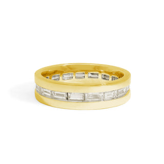 Gold Coast Baguette Diamond Eternity Wedding Band thumbnail