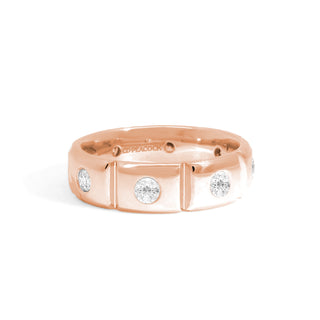 Gold Coast Spaced Diamond Eternity Wedding Band thumbnail