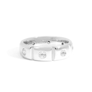 Gold Coast Spaced Diamond Eternity Wedding Band thumbnail