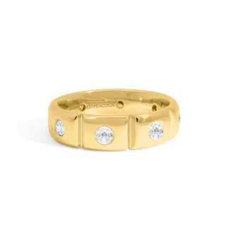 Gold Coast Spaced Diamond Eternity Wedding Band thumbnail