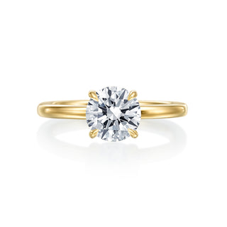 Gold Coast Solitaire Peekaboo Diamonds Wedding Ring thumbnail