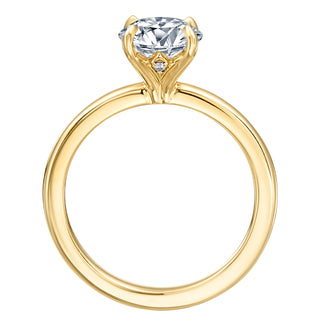 Gold Coast Solitaire Peekaboo Diamonds Wedding Ring thumbnail