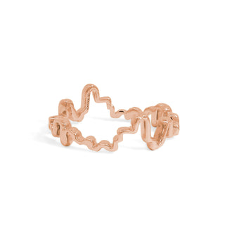 Gold Coast EKG Wedding Band thumbnail