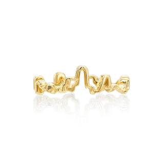 Gold Coast EKG Wedding Band thumbnail