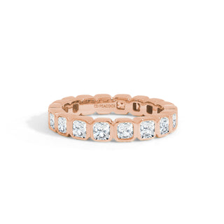 Gold Coast Asscher Diamond Eternity Wedding Band thumbnail