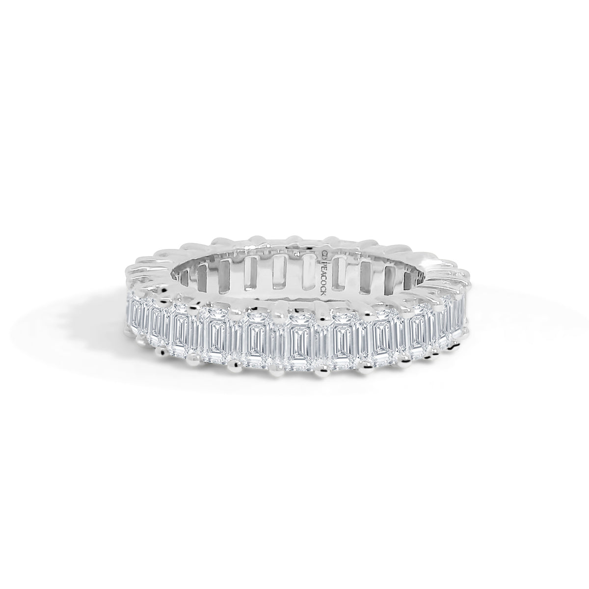 Gold Coast Emerald Cut Diamond Eternity Wedding Band