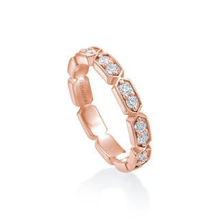 Gold Coast Segmented Diamond Eternity Wedding Band thumbnail