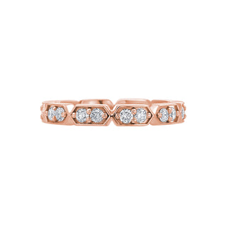 Gold Coast Segmented Diamond Eternity Wedding Band thumbnail