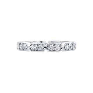 Gold Coast Segmented Diamond Eternity Wedding Band thumbnail