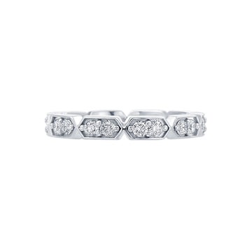 Gold Coast Segmented Diamond Eternity Wedding Band