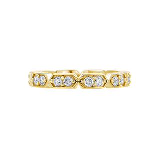 Gold Coast Segmented Diamond Eternity Wedding Band thumbnail