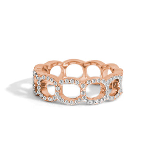 Gold Coast 6 MM Arches Diamond Wedding Band thumbnail