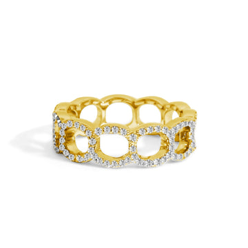Gold Coast 6 MM Arches Diamond Wedding Band CD Peacock