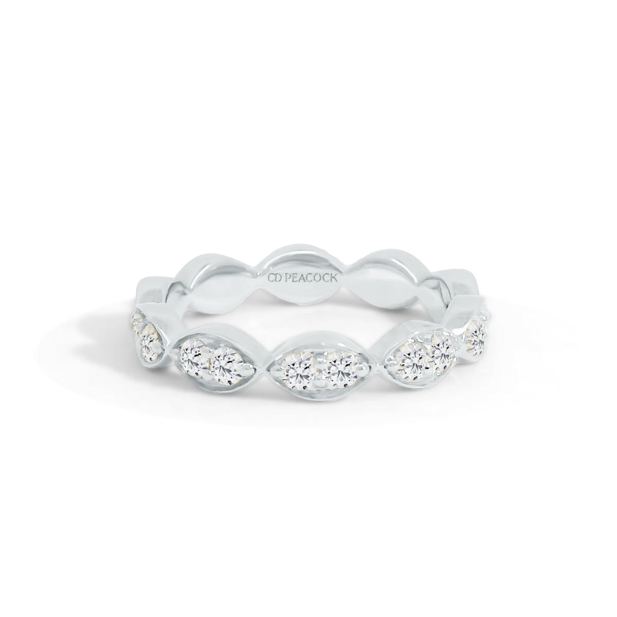 Gold Coast Segment Diamond Eternity Wedding Band