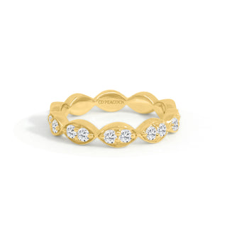 Gold Coast Segment Diamond Eternity Wedding Band thumbnail