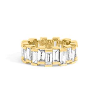 Gold Coast Staggered Baguette Eternity Wedding Band thumbnail