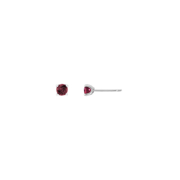 14K White Gold Earring