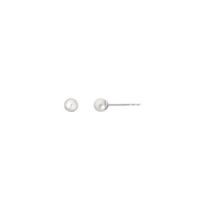 14K White Gold Earring