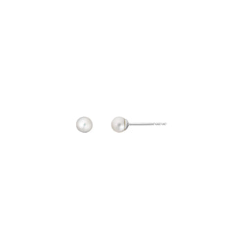 14K White Gold Earring