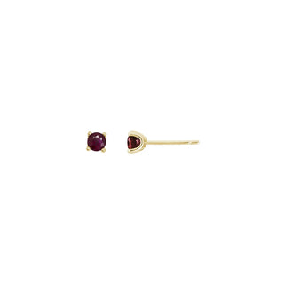 14K Yellow Gold Ruby Earring thumbnail