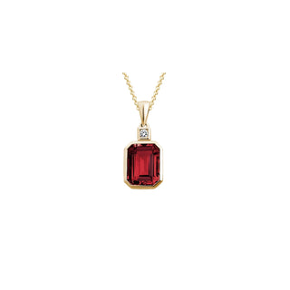 14K Yellow Gold Diamond Pendant thumbnail