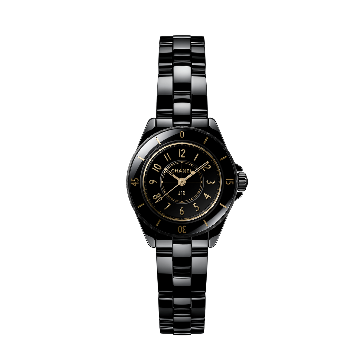 J12 GOLDEN BLACK Watch 28 MM - H11057