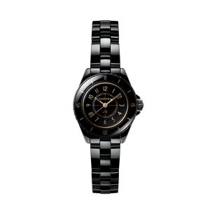 J12 GOLDEN BLACK Watch 28 MM - H11057