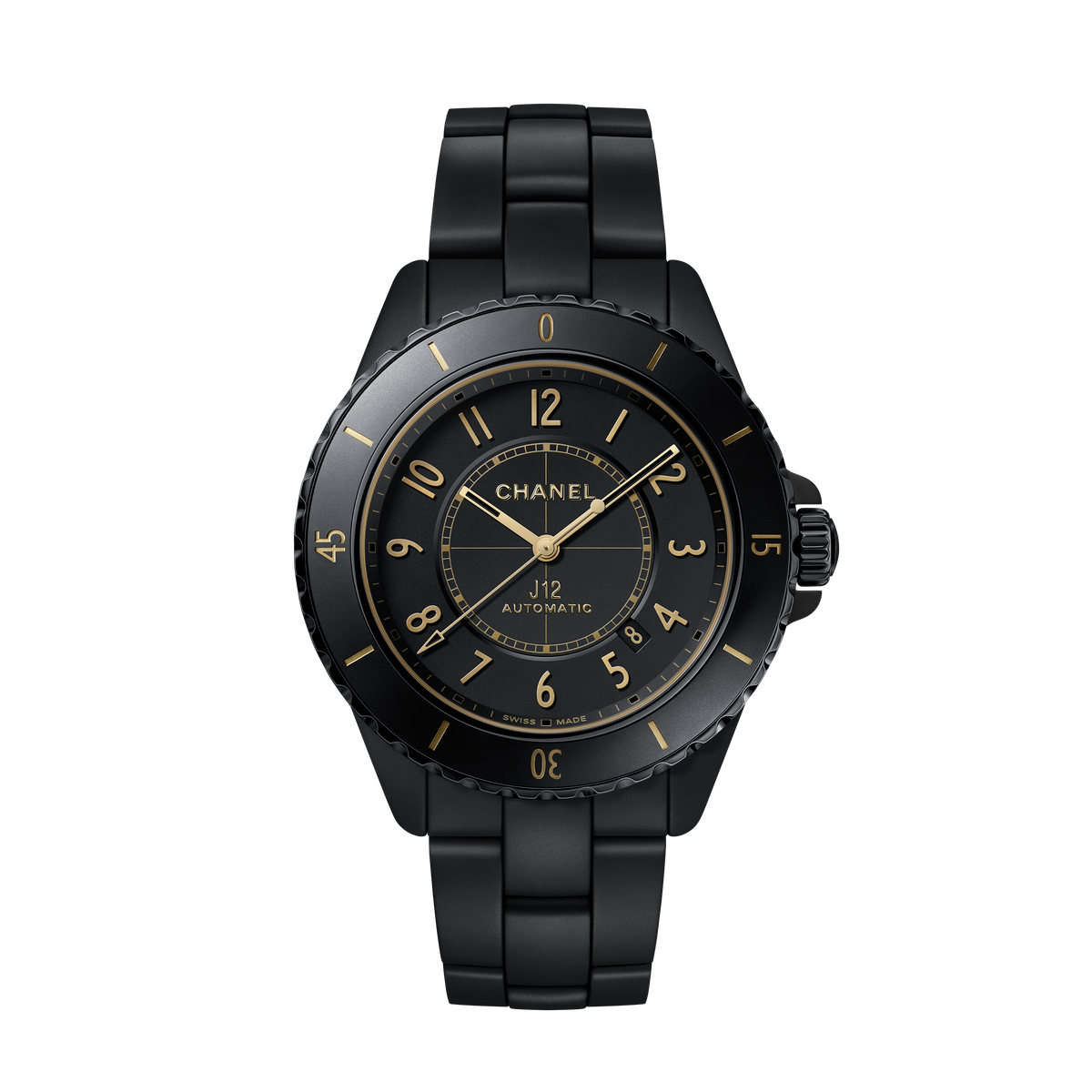 J12 GOLDEN BLACK Watch Caliber 12.1 42 MM - H11060