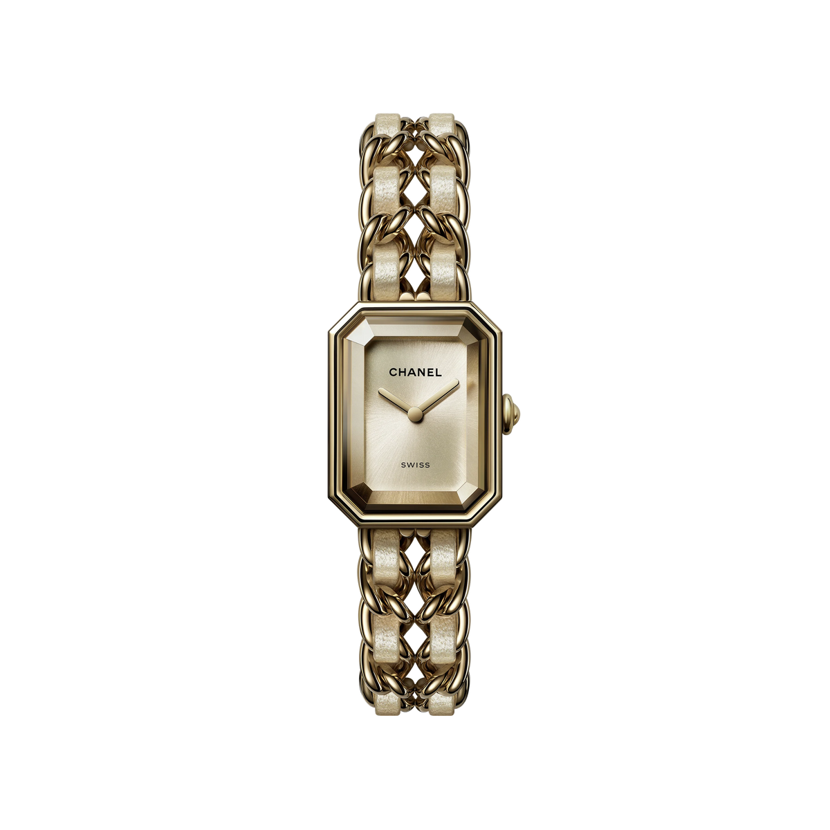 CHANEL Première Iconic Chain Golden Brown Watch - H11152