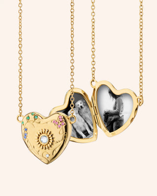 "Secret Garden" Heart Locket Necklace thumbnail