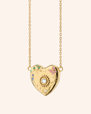 "Secret Garden" Heart Locket Necklace thumbnail