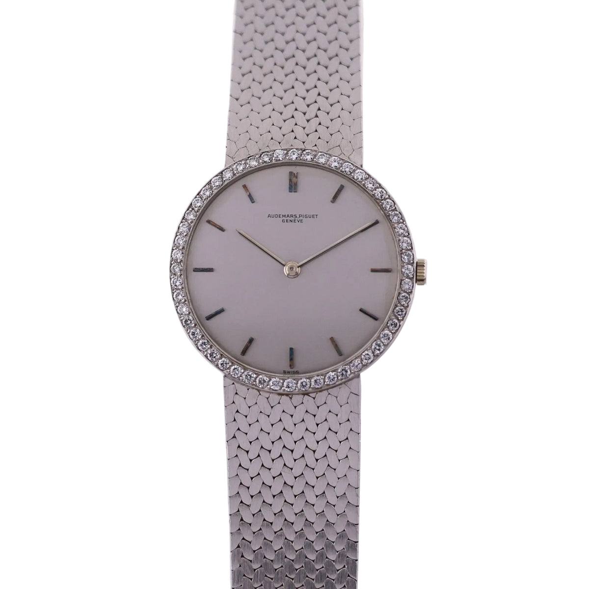 Audemars Piguet 18K White Gold & Diamond Vintage Watch