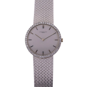 Audemars Piguet 18K White Gold & Diamond Vintage Watch