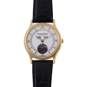 Jaeger LeCoultre 18K Yellow Gold Triple Calendar Moonphase
