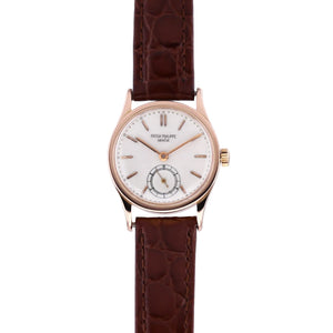 Vintage Patek Philippe 18K Rose Gold Calatrava Small Seconds