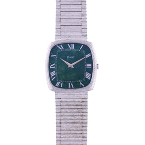 Piaget 18K White Gold Emperador with Jade Dial
