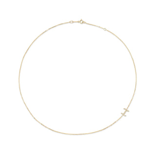 Single Diamond Initial Necklace thumbnail
